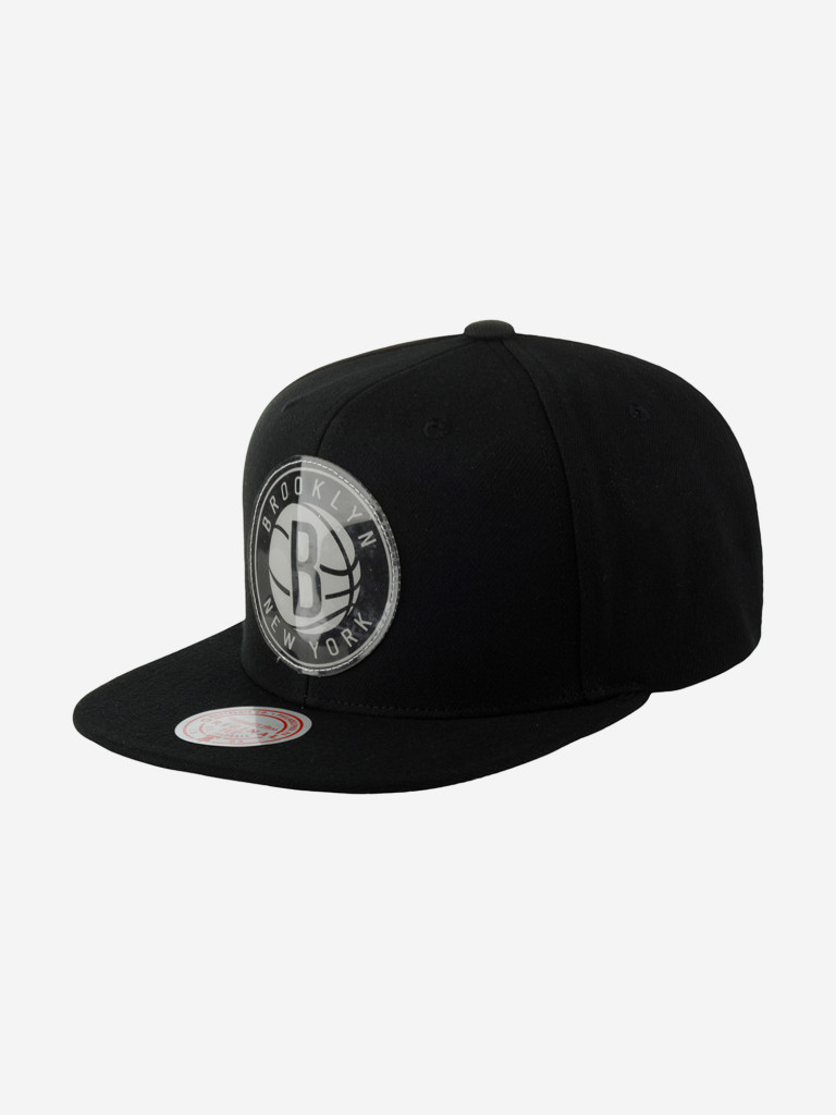 Бейсболка с прямым козырьком MITCHELL NESS HHSS6047-BNEYYPPPBLCK Brooklyn Nets NBA