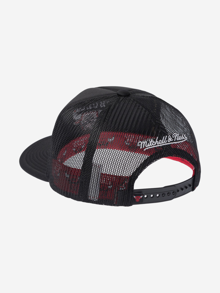 Бейсболка с сеточкой MITCHELL NESS HT11408-CBUBLCK Chicago Bulls NBA (черный)