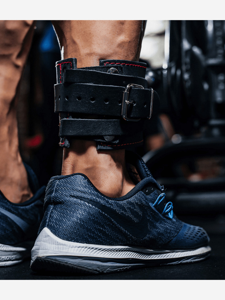 Манжета для тяги на тренажере F8 SportLim кожаная универсальная Черная