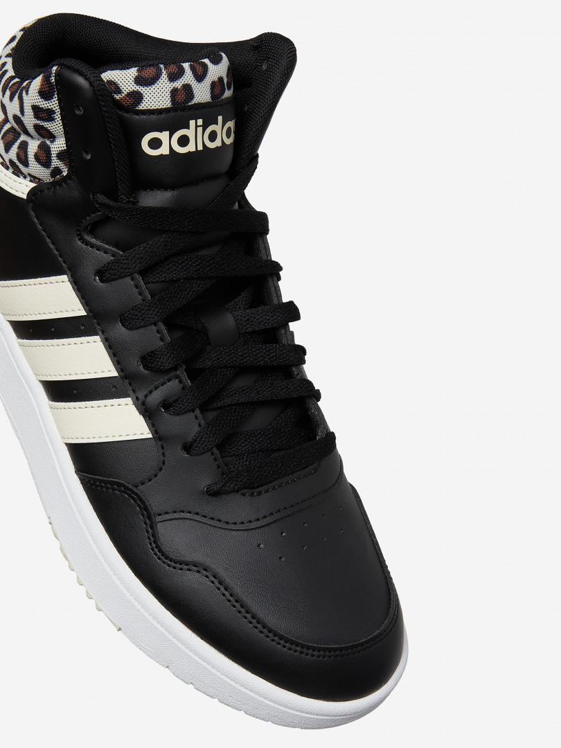 фото Кеды женские adidas hoops 3.0 mid, черный