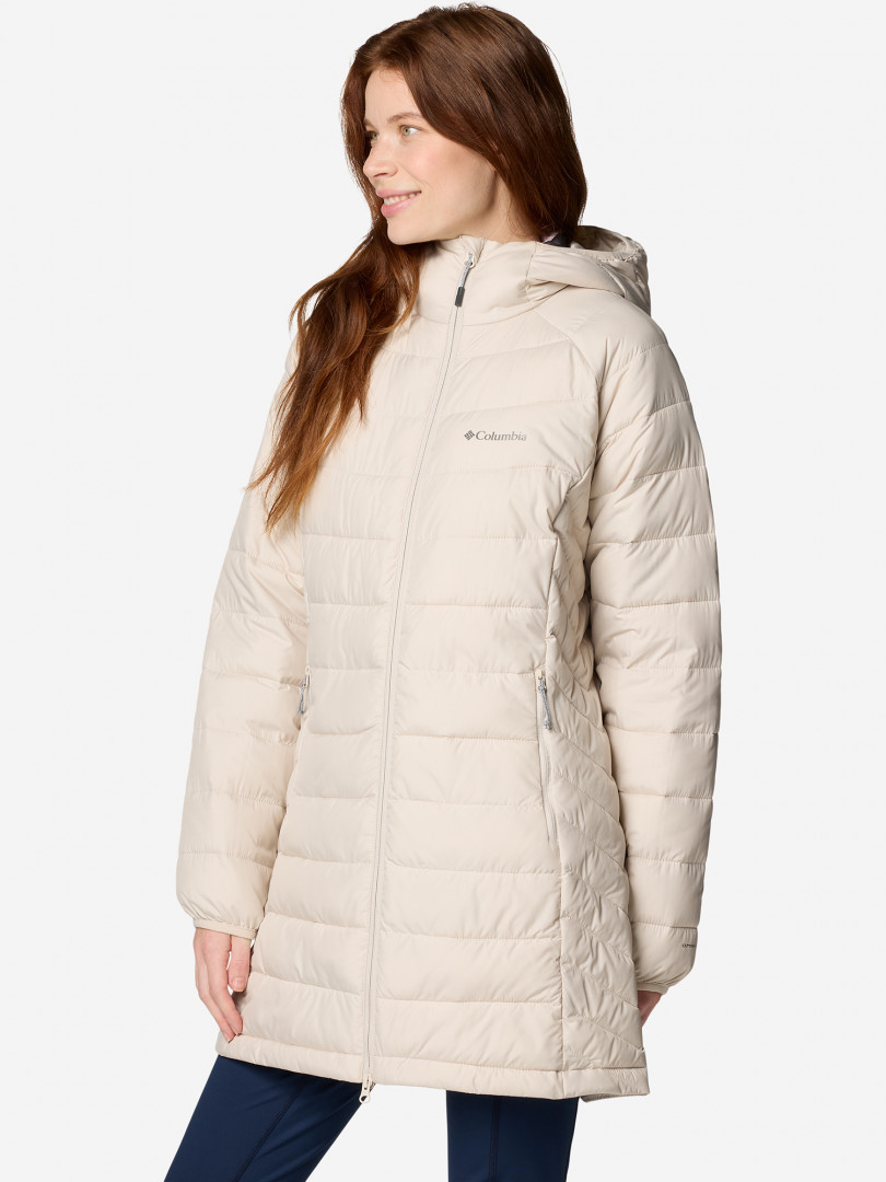 фото Куртка утепленная женская columbia powder lite ii mid jacket, бежевый