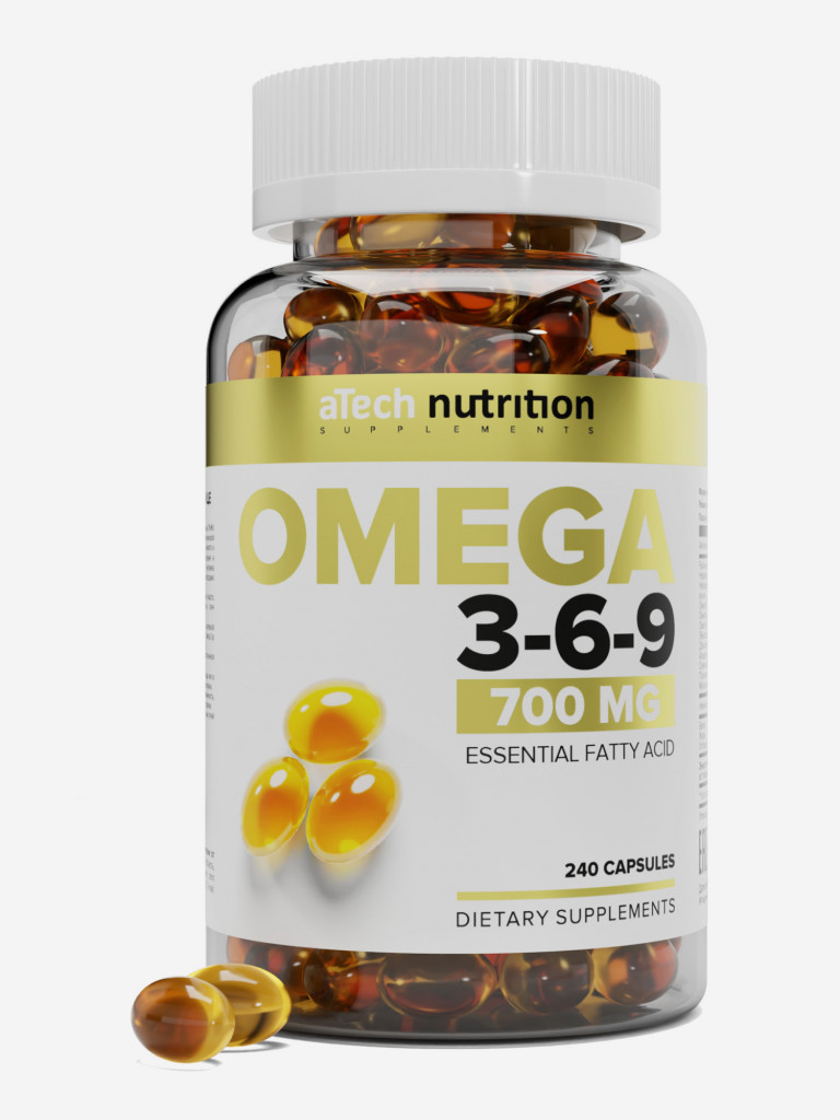 Омега 3-6-9 рыбий жир aTech Nutrition, 240 капсул