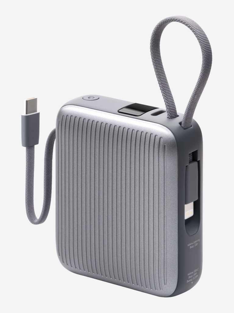 Внешний аккумулятор NRG Turbo Cable 10000 мА-ч (38.5 Вт-ч), 22,5Вт
