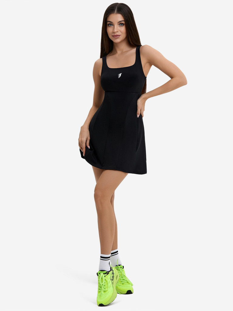 Платье спортивное теннисное с шортами Bona Fide: Unique Dress "Black"