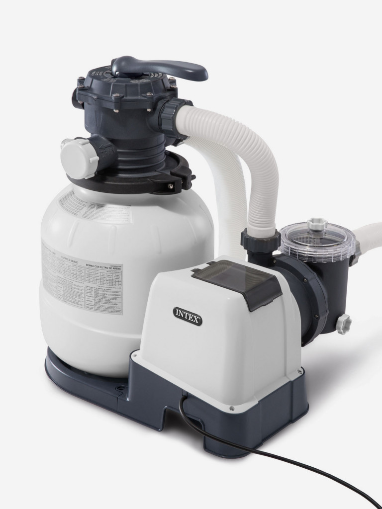 Бассейн каркасный Intex, 549х132 см, фильтр-насос песчаный 7.9м³, лестница, подстилка, тент