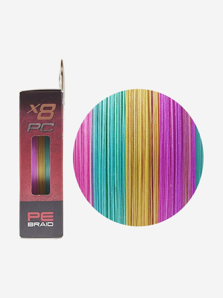 Шнур X8 PC 150м Multicolor 0,148мм 5,9кг/13lb