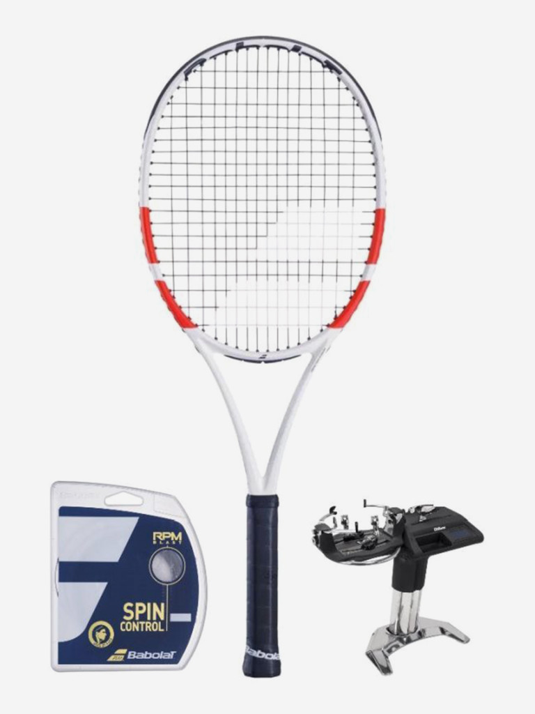 Ракетка для большого тенниса Babolat PURE STRIKE 100 (2024), белый/красный/черный (323), 3
