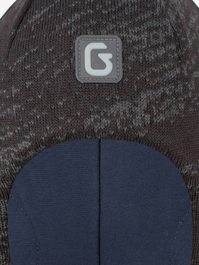 Шапка-шлем для мальчика GUSTI GW25AC1205B-GRAY