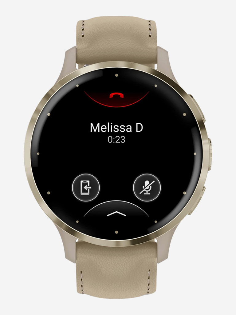 Спортивные часы Garmin Venu 3S Gray Soft Gold Leather