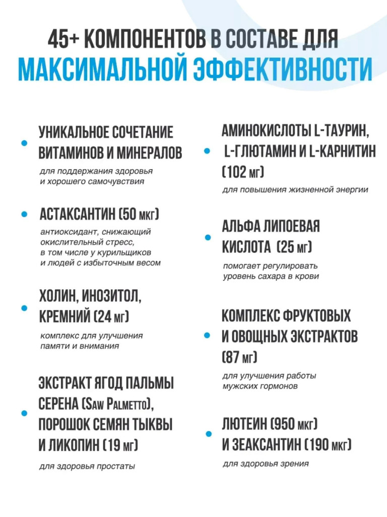Комплекс витаминов UltraSupps, 30 капсул, для мужчин