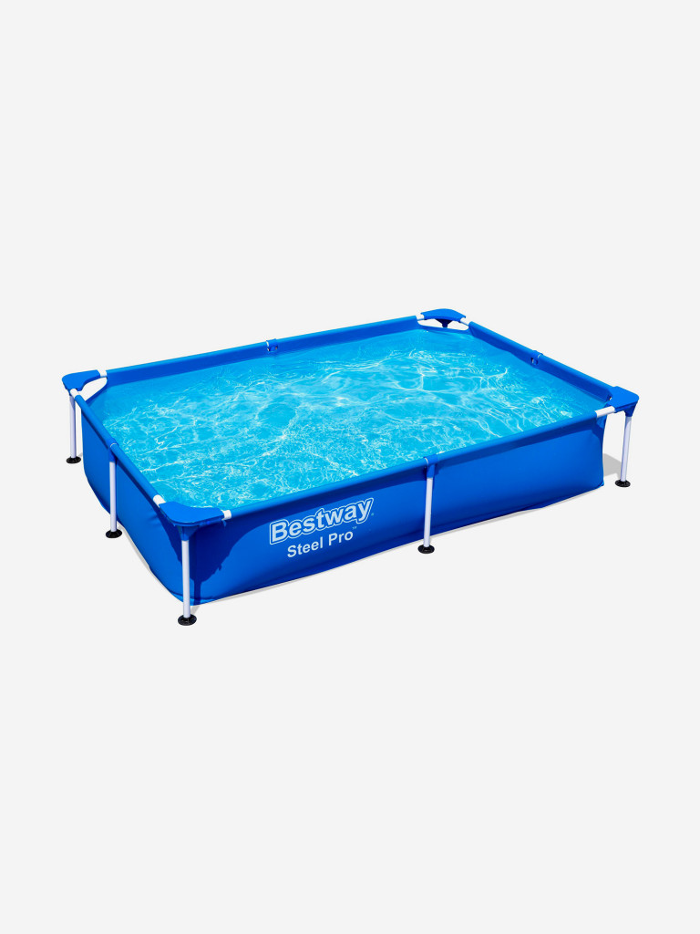 Бассейн Bestway 56401 каркасный Steel Pro 221х150х43 см, объем 1200 л