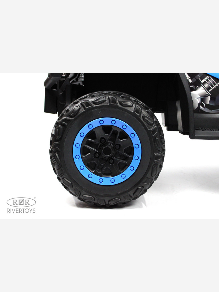 Детский электроквадроцикл RIVERTOYS T001TT 4WD синий