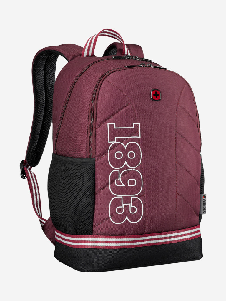 Рюкзак WENGER Collegiate Quadma 16”, красный, 100% полиэстер, 33х17х43 см, 22 л