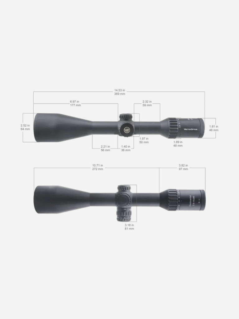 Оптический прицел Vector Optics 30мм SFP Continental x6 2.5-15x56 G4 Hunting SCOM-38
