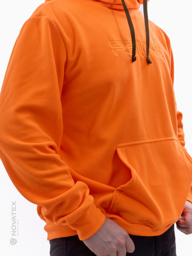 Толстовка флисовая для охоты и рыбалки PRIDE, оранжевый