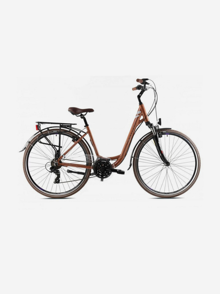 Велосипед CAPRIOLO TOURING ELEGANCE LADY (3 X 7), рама алюминий 18'', колёса 28'' (бронзовый)