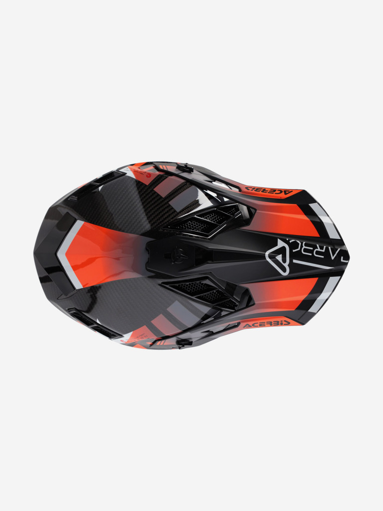 Мотошлем кроссовый взрослый Acerbis STEEL CARBON 22-06 Black/Orange