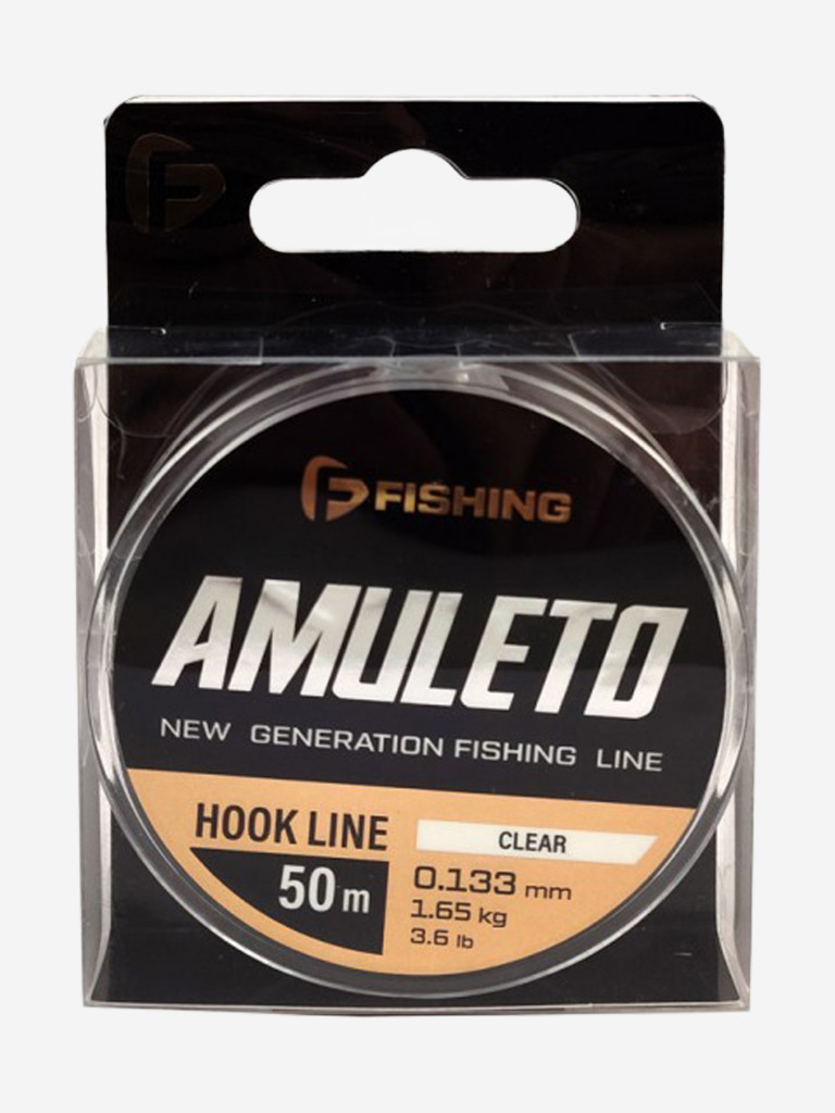 Леска Amuleto Clear F-FISHING 50м 0,133мм 1,65кг/3,6lb
