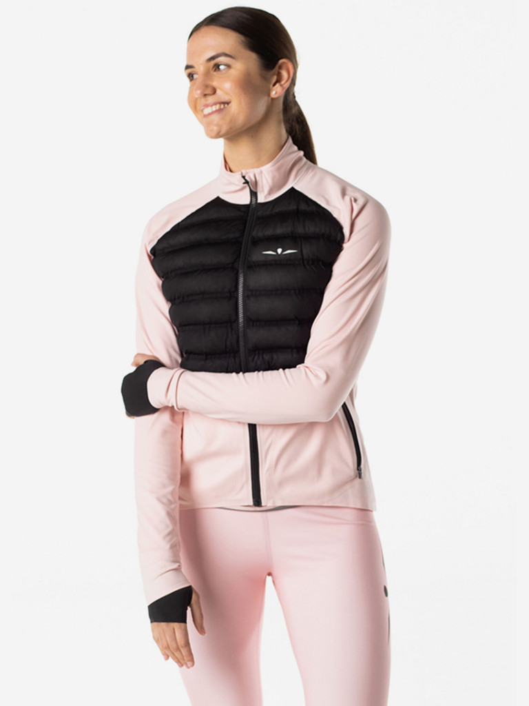 Лонгслив с пуховой вставкой женский UGLOW, розовый