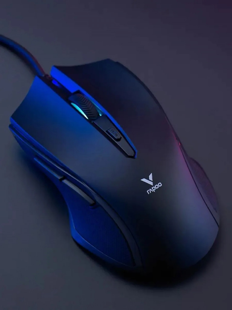 RAPOO Игровая мышь проводная V20S, цвет - черный (12127)