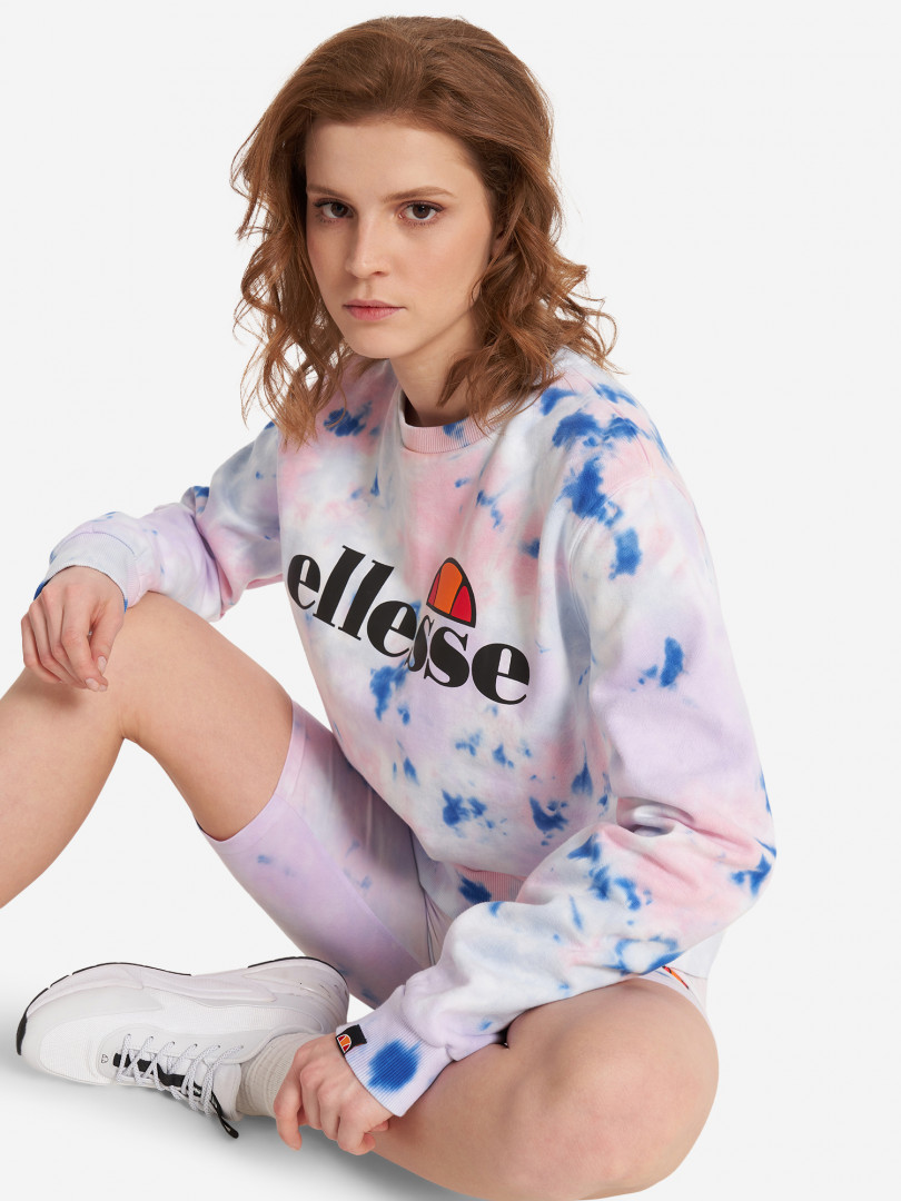 фото Свитшот женский ellesse agata tie dye, розовый