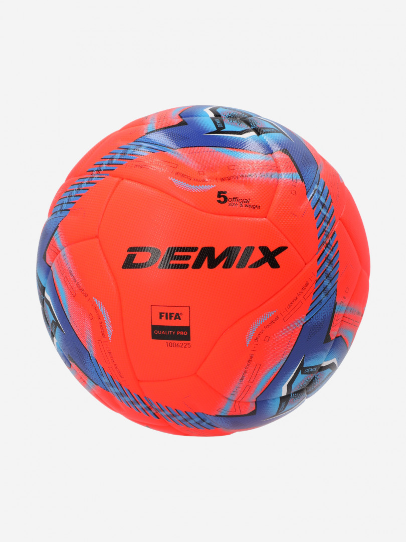 фото Мяч футбольный demix df900 thermo fifa quality pro, красный