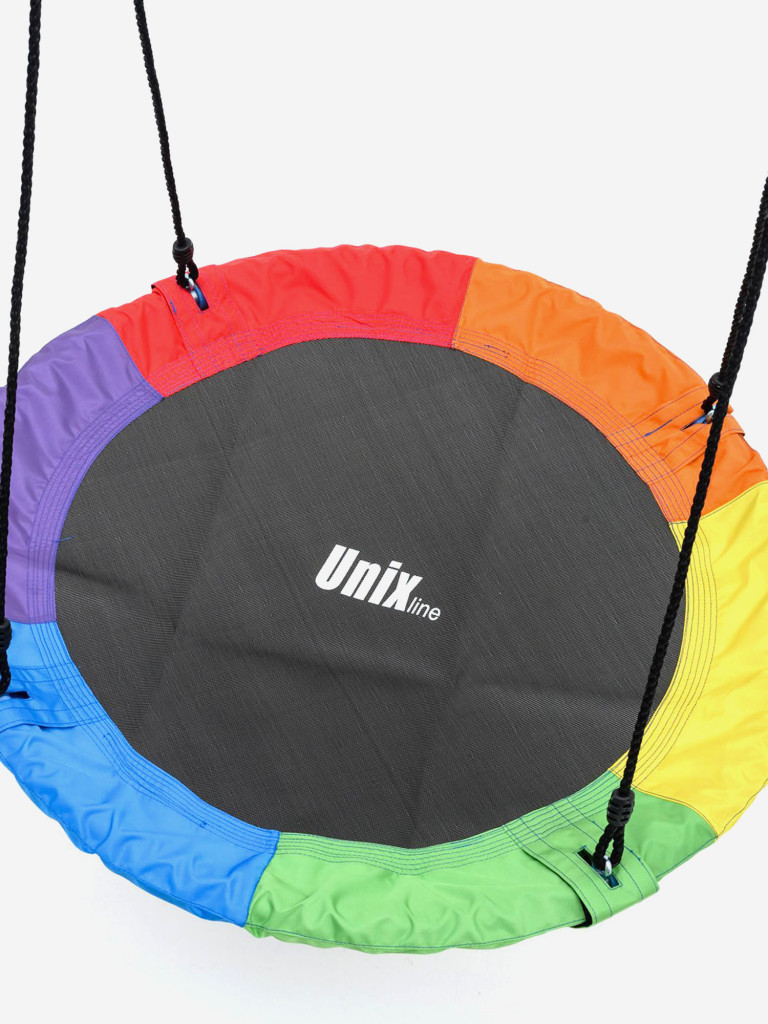 Качели-гнездо подвесные детские UNIX Line Color 100 см, садовый детский гамак для улицы, максимальная нагрузка 150кг