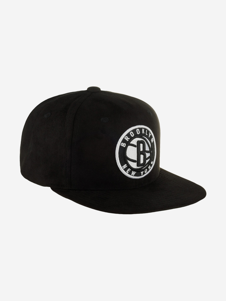 Бейсболка с прямым козырьком MITCHELL NESS HHSS7359-BNEYYPPPBLCK Brooklyn Nets NBA (черный)