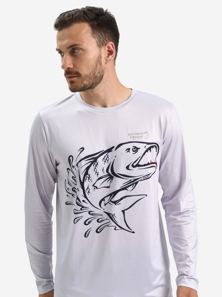 Лонгслив мужской Extreme Fishing OBS-G504 с защитой от солнца UPF50+ для рыбалки