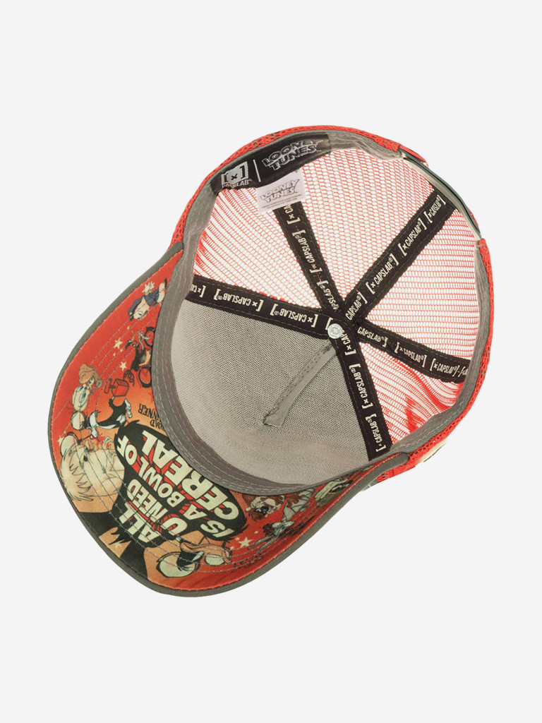 Бейсболка с сеточкой CAPSLAB CL/LOO3/1/ALL2 Looney Tunes Merrie Melodies (серый)