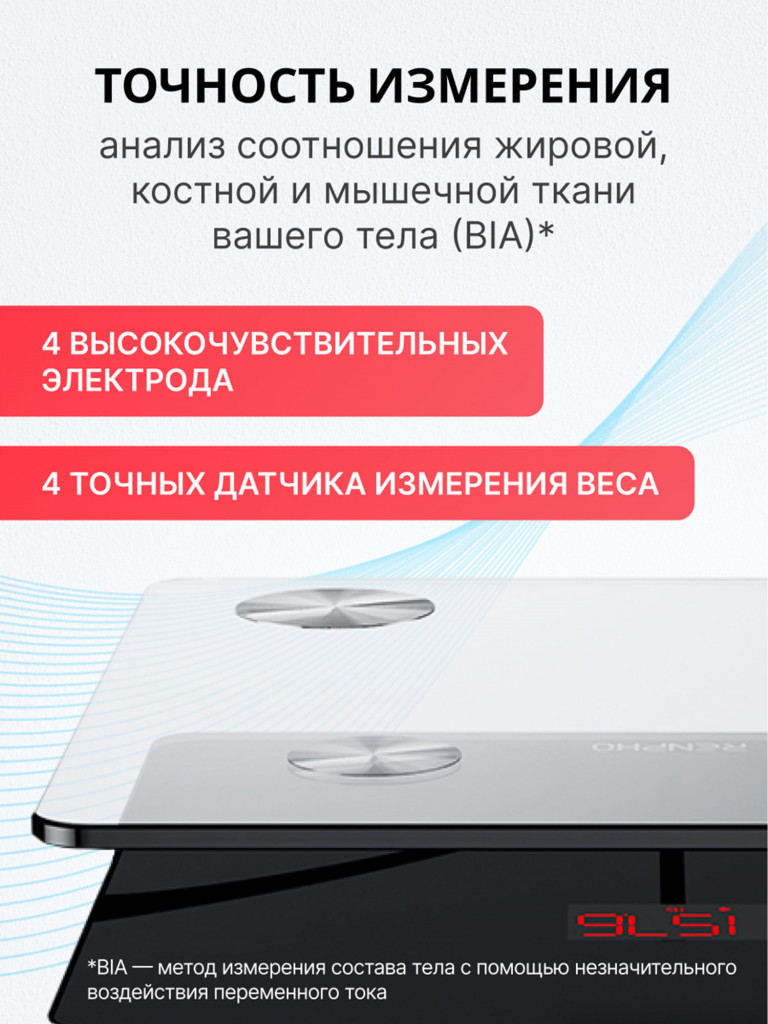 Умные напольные весы Renpho Elis 1 ES-CS20M