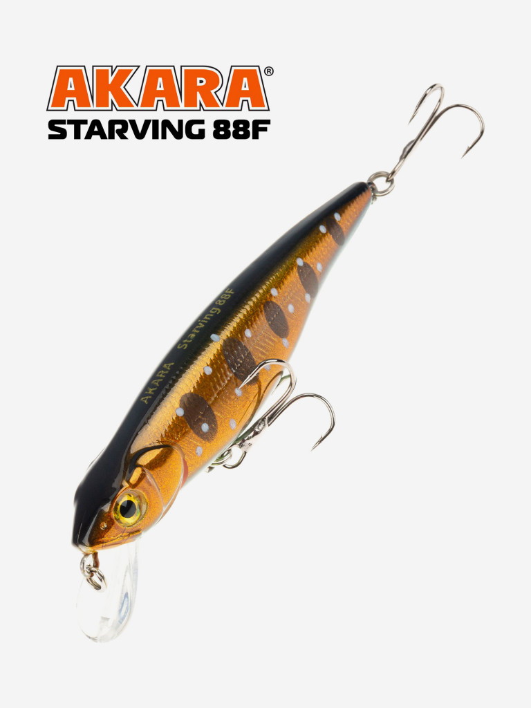 Воблер Akara Starving 88F 11 гр. минноу, плавающий, твичинговый, на щуку A275