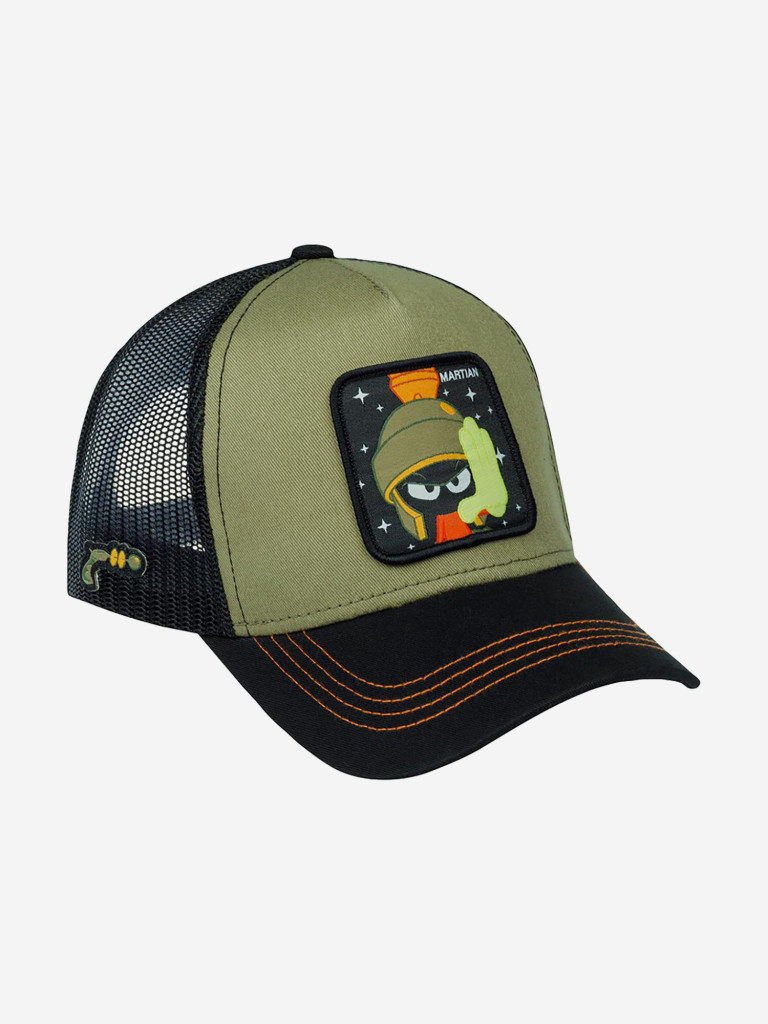 Бейсболка с сеточкой CAPSLAB CL/LOO/1/MAR2 Looney Tunes Marvin the Martian (оливковый)
