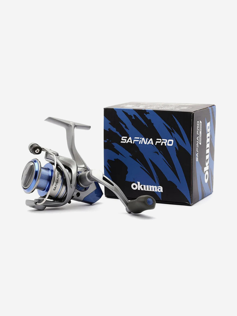 Катушка Okuma Safina Pro 4000 + Шнур Momoi JigLine FAST SINK 0,18мм, 100м, хаки