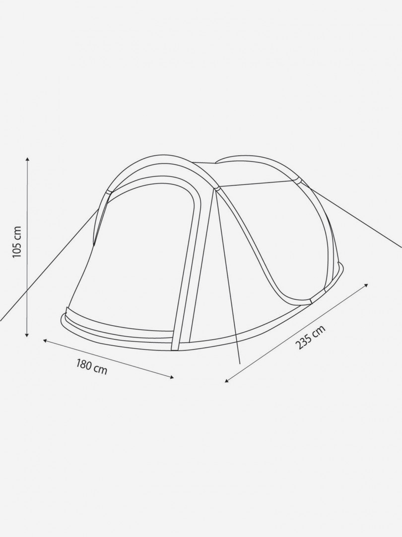 фото Палатка 3-местная denton pop up 3 dlt, синий