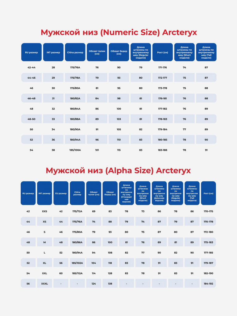 Легинсы мужские Arc'teryx Rho LT Casual Pants