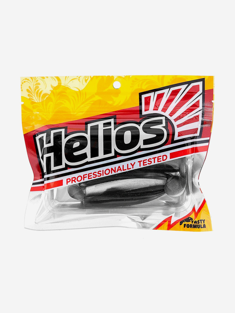 Мягкая приманка Helios Chebak, 3,15" / 8 см, Black & Pearl, 7 штук (HS-3-028)