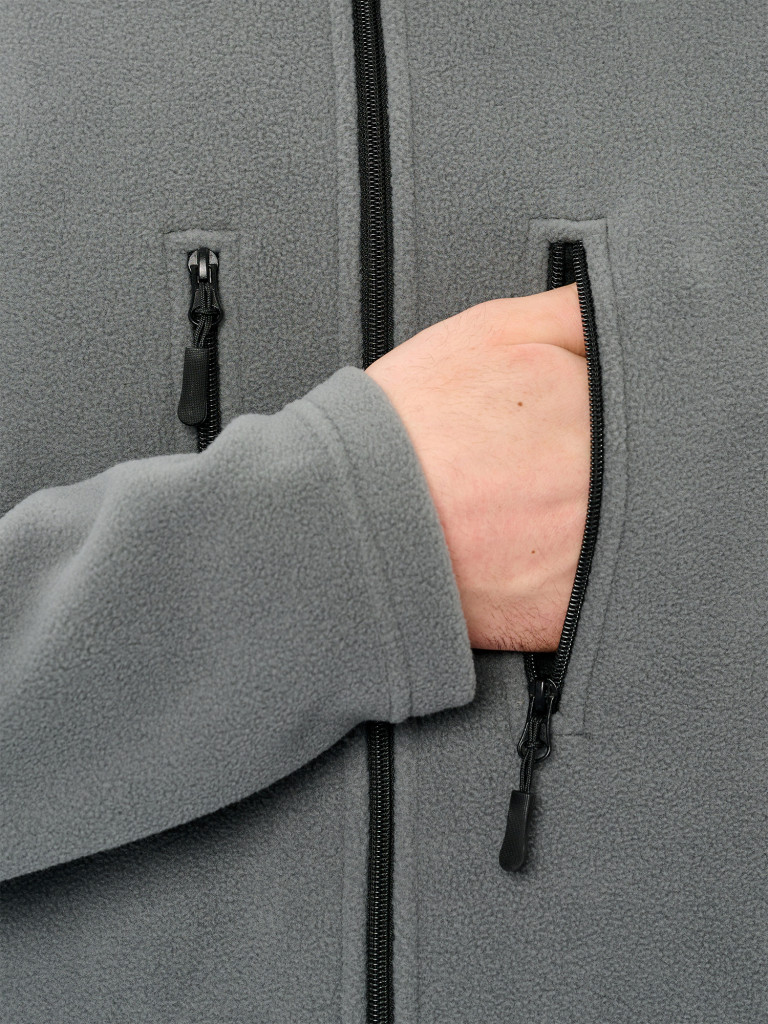 Толстовка на молнии флисовая кофта IRONCUST