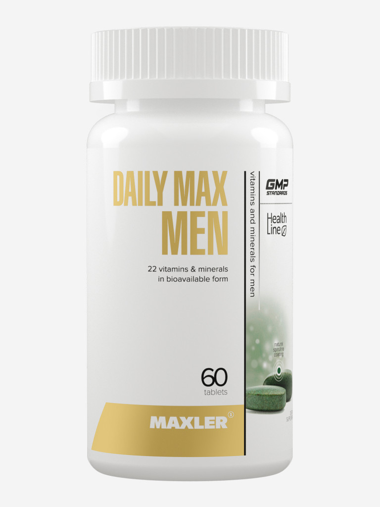 Витамины для мужчин Maxler Daily Max Men 22 витамина и минерала в хелатной форме. 60 таблеток