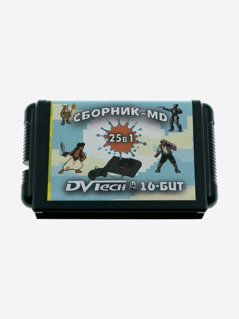 Картридж игровой DVTech 25 в 1 (на русском) 16bit