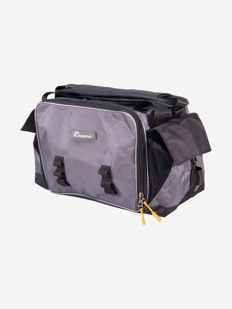 Сумка рыболовная Следопыт Lure Bag L, 40х25х21 см, цвет серый + 5 коробок Luno.