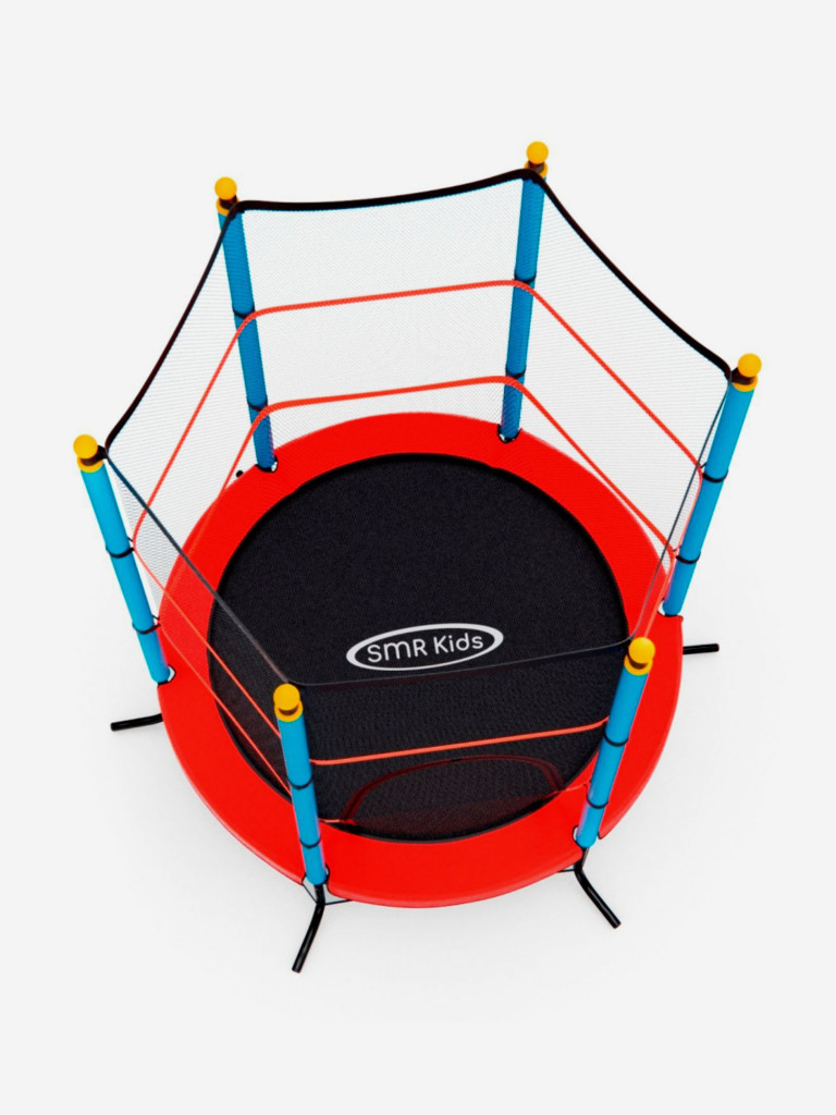 Батут детский DFC SMRKIDS 55" с сеткой, RED