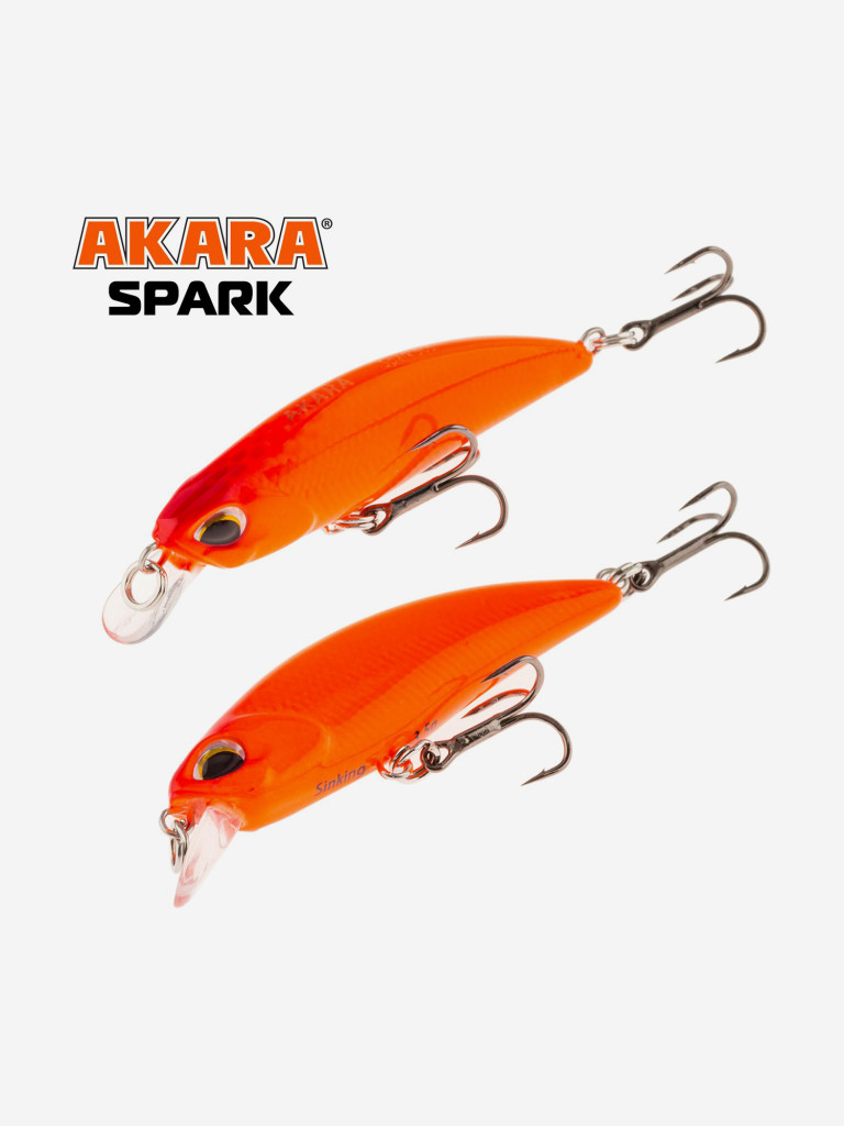 Воблер Akara Spark 50S минноу тонущий на форель, кумжу, окуня, голавля 3,5гр A163