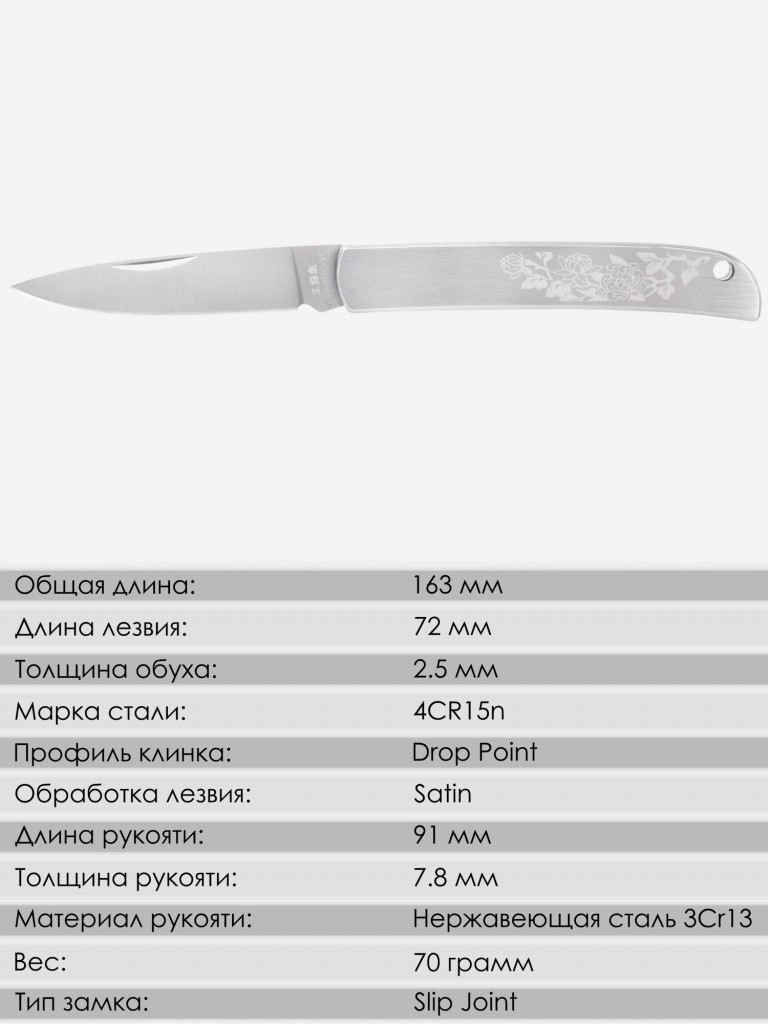 Складной нож SanRenMu 7065RUC-SC