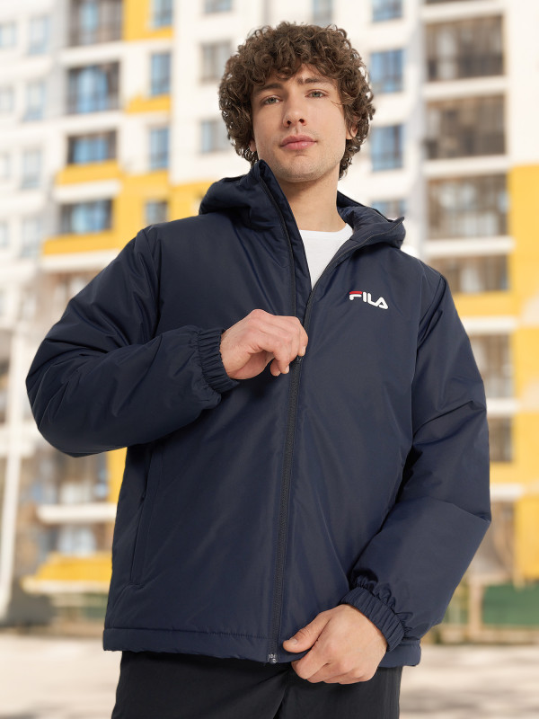 Куртка утепленная мужская FILA арт. 129395 темно-синий цвет — купить за 6999 руб., отзывы в интернет-магазине Спортмастер