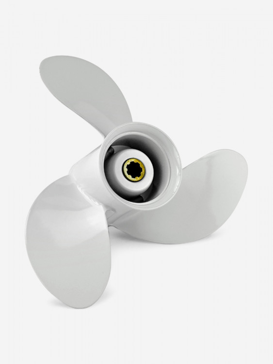 Винт гребной Skipper для Yamaha 6-8HP, алюминиевый, 8 1/2" диаметр, 7 1/2" шаг, 3 лопасти