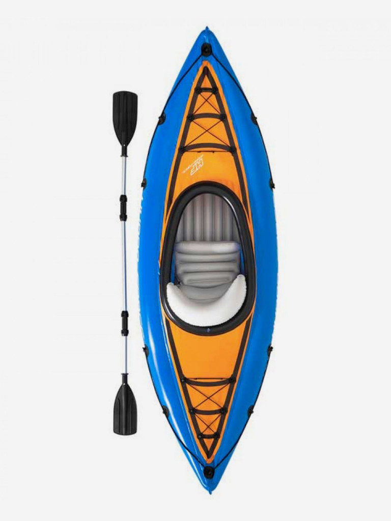 Байдарка надувная Bestway 65115 Cove Champion (275х81см) + весло, насос
