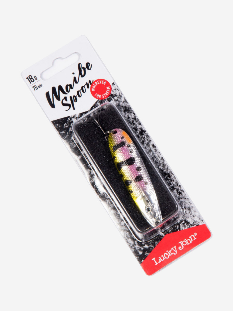 Блесна колеблющаяся Lucky John MAIBE SPOON, длина 75 мм, вес 18 г