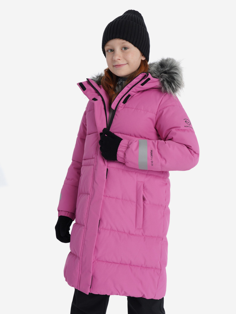Пальто утепленное для девочек Northland