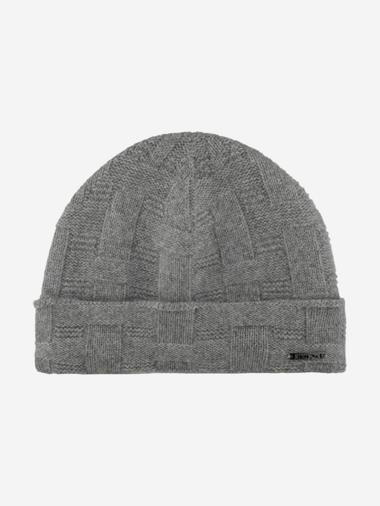 Шапка с отворотом STETSON 8599217 BEANIE CASHMERE (серый)